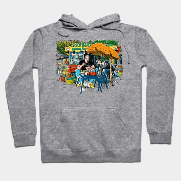 anthony bourdain Hoodie by Purple lily studio